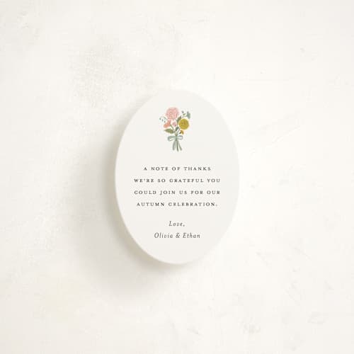 This is a swan enclosure cards with standard by Lori Wemple called botanical cameo printing on signature in mini