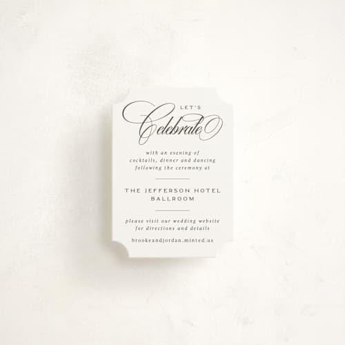 This is a tuxedo enclosure cards with standard by Orasie called side by side printing on signature in mini