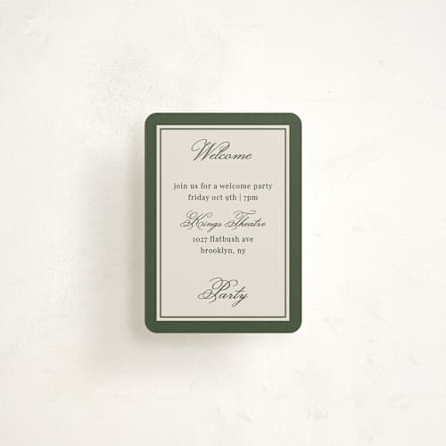 This is a evergreen enclosure cards with standard by Kelly Watkins called emerson printing on signature in mini