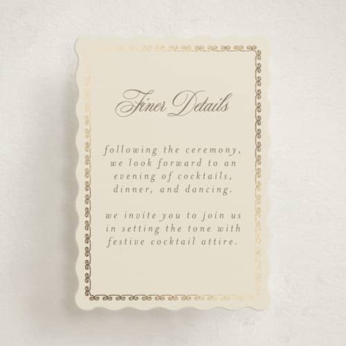 This is a champagne enclosure cards with foil pressed by Deynaaz Daraei called ahlum printing on signature in mini