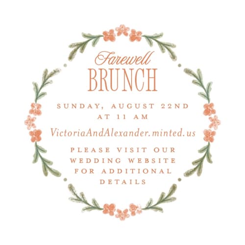 This is a persimmon enclosure cards with standard by Jenna Holcomb called vintage sketched printing on signature in mini