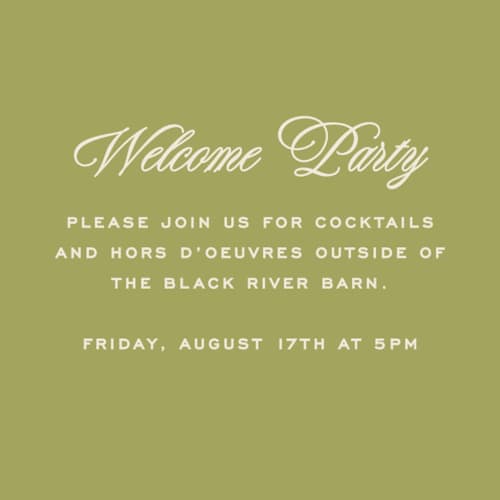 This is a olive enclosure cards with standard by Ellen Schlegelmilch called rory printing on signature in mini