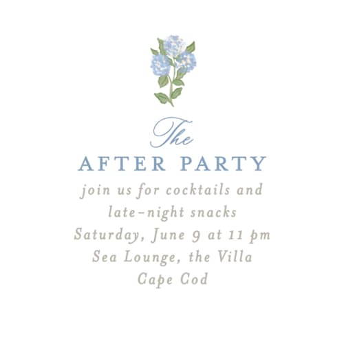 This is a ocean enclosure cards with standard by Creo Study called pillowy border printing on signature in mini