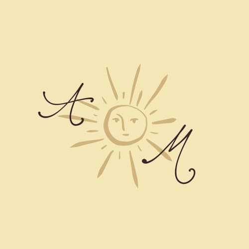 This is a butter enclosure cards with standard by Ani Somi called radiant sun monogram printing on signature in mini