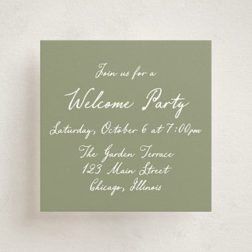 This is a moss enclosure cards with standard by Cass Loh called handwritten printing on signature in mini