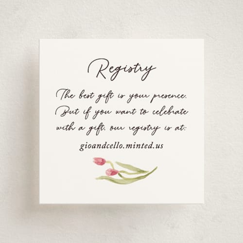 This is a deep blush enclosure cards with standard by Pati Cascino called barolo printing on signature in mini