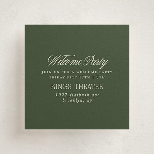 This is a moss enclosure cards with standard by Kelly Watkins called literary printing on signature in mini