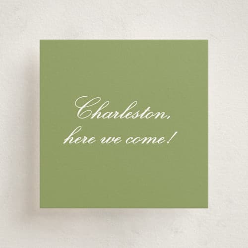 This is a forest enclosure cards with standard by Sara Hicks Malone called dewberry printing on signature in mini