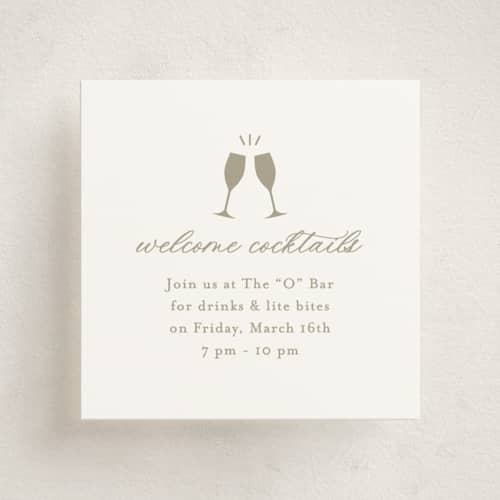 This is a paris rain enclosure cards with standard by Jennifer Postorino called calia printing on signature in mini