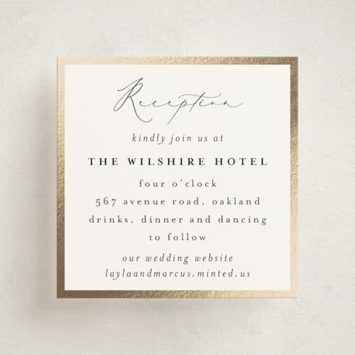 This is a vanilla enclosure cards with foil pressed by Susan Moyal called classic love printing on signature in mini