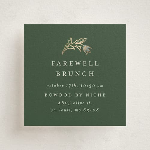 This is a bluebell enclosure cards with foil pressed by Jen Owens called grandeur printing on signature in mini