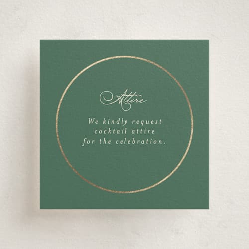 This is a rosemary enclosure cards with foil pressed by Emily Betts called vintage oval printing on signature in mini