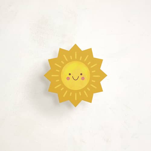 This is a sunshine insert cards with standard by Mellary Bitner called good morning sun printing on signature in mini