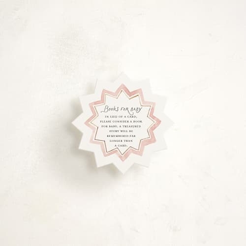 This is a blush insert cards with standard by Lucrecia Caporale called little star printing on signature in mini