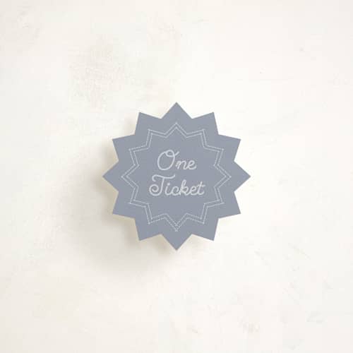 This is a cream insert cards with standard by Jelena Vuletic called little wrangler printing on signature in mini
