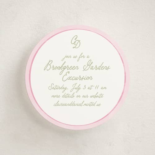 This is a garden enclosure cards with standard by Creo Study called folk garden printing on signature in mini