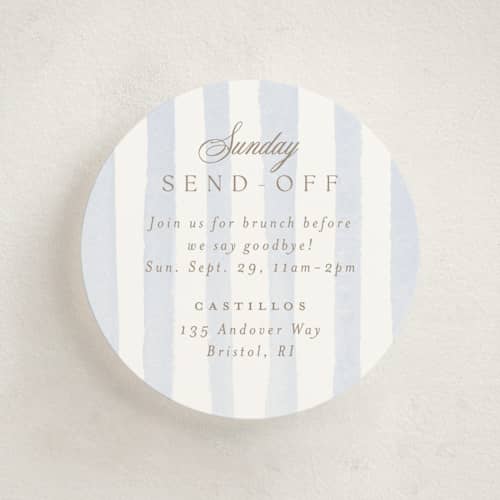 This is a aqua enclosure cards with standard by Jennifer Wick called bristol printing on signature in mini