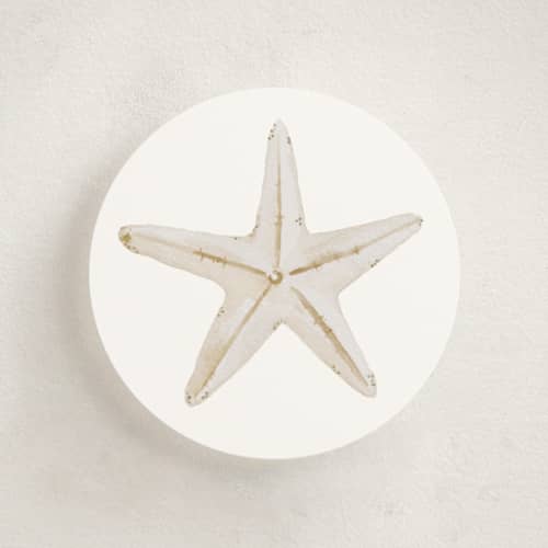 This is a sand enclosure cards with standard by Itsy Belle Studio called watercolor starfish printing on signature in mini