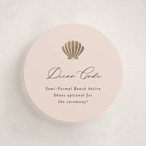 This is a blush enclosure cards with foil pressed by Laura Hamm called tropical getaway printing on signature in mini