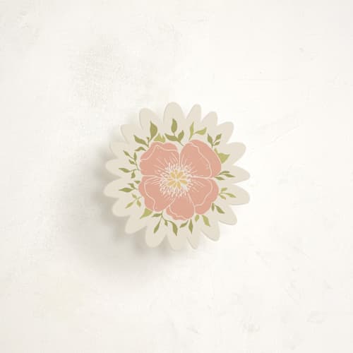 This is a dusty rose insert cards with standard by Berlina Mey called flowers in flowers printing on signature in mini