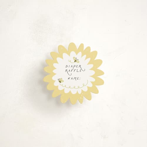 This is a lemon insert cards with standard by Jennifer Holbrook called little bees book request printing on signature in mini