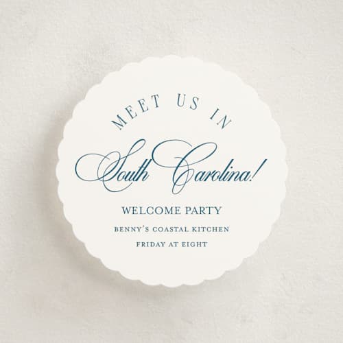 This is a ocean enclosure cards with standard by Kelly Schmidt called hilton printing on signature in mini