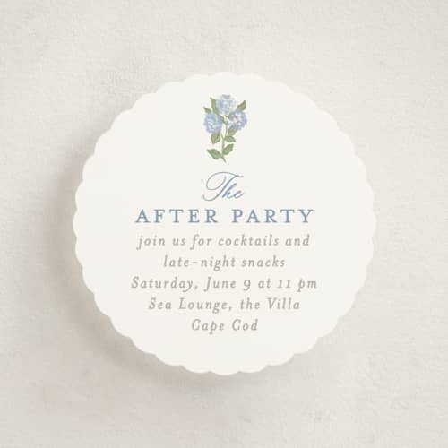 This is a ocean enclosure cards with standard by Creo Study called pillowy border printing on signature in mini