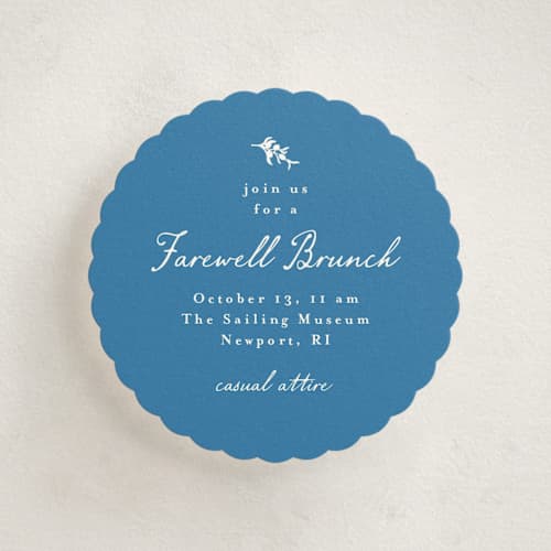 This is a cerulean enclosure cards with standard by Tamara Hilje called positano printing on signature in mini