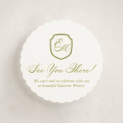 This is a cream enclosure cards with standard by Nicole Dragomir called wild berry watercolor printing on signature in mini