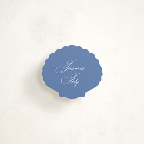 This is a cornflower insert cards with standard by Design Lotus called almalfi blue printing on signature in mini