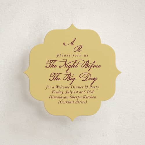 This is a ivory enclosure cards with standard by Sherley Ferreira called mughal gardens printing on signature in mini