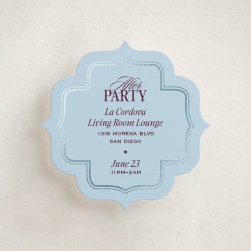 This is a celestial enclosure cards with foil pressed by Jenna Holcomb called modern vintage printing on signature in mini