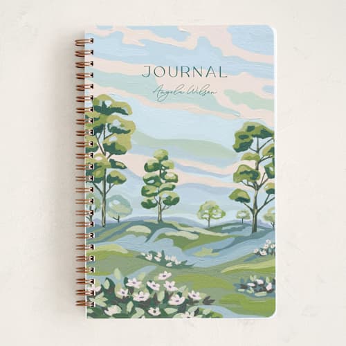 This is a green valley journals with standard by Paper Sun Studio called green valley printing on premium cover stock in notebook