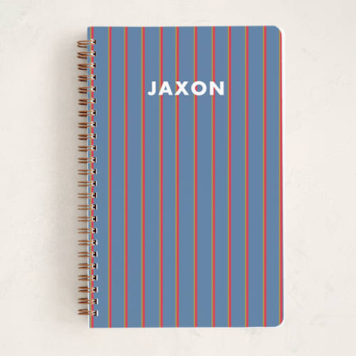 This is a blue jay journals with standard by AK Graphics called classic prep printing on premium cover stock in notebook