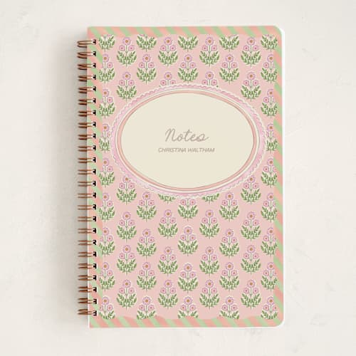 This is a poppy journals with standard by Creo Study called botanical maximalism printing on premium cover stock in notebook