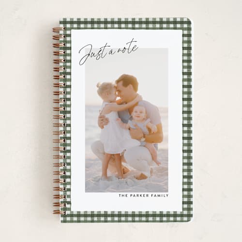 This is a evergreen journals with standard by Ekko Studio called tattersall printing on premium cover stock in notebook