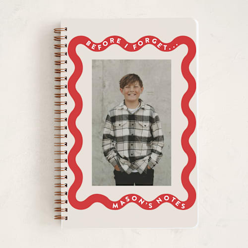 This is a cardinal journals with standard by Lori Wemple called ricrac printing on premium cover stock in notebook