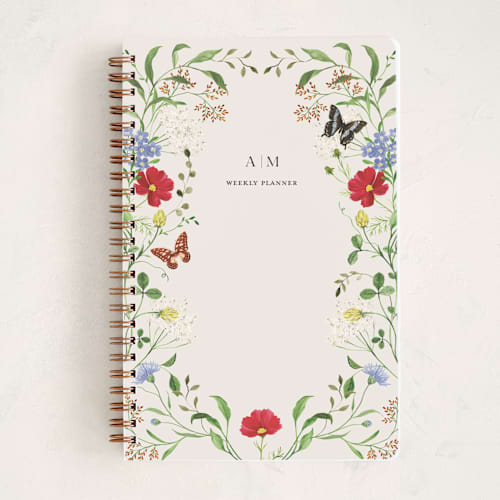 This is a elder flower journals with standard by Sarah Knight called wild meadow printing on premium cover stock in notebook