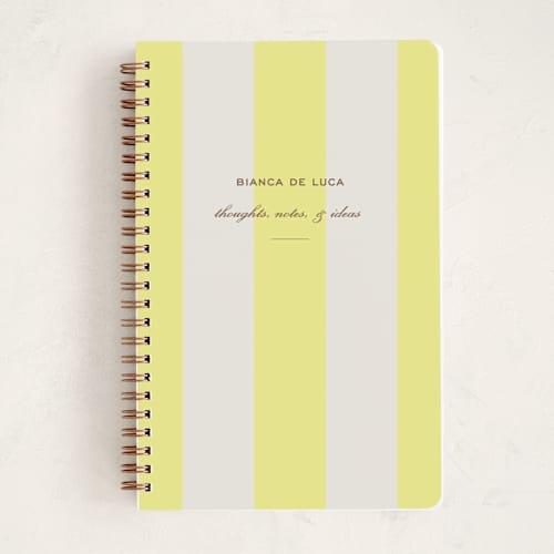This is a limone journals with standard by Megan Davis called campania printing on premium cover stock in notebook