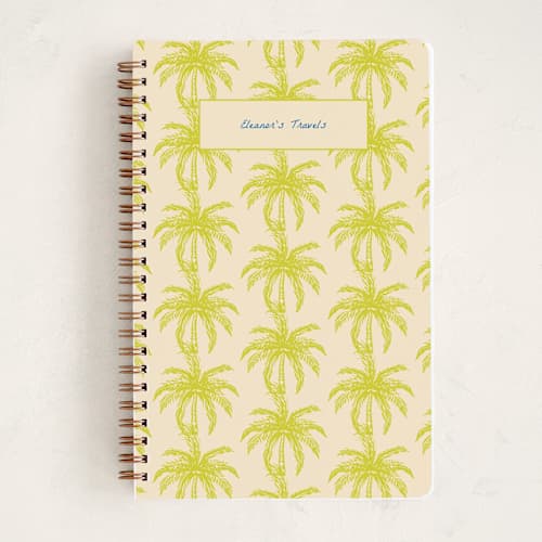 This is a limon journals with standard by Megan Davis called palm beach printing on premium cover stock in notebook
