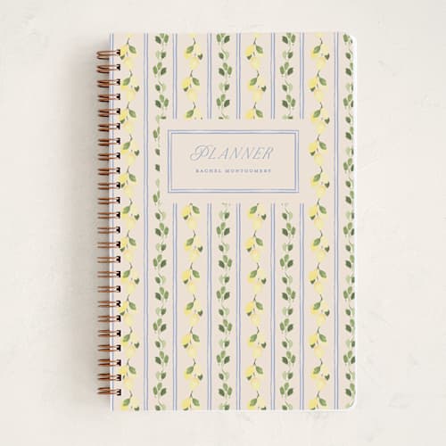 This is a rome journals with standard by Claudia Orengo called limoncello printing on premium cover stock in notebook