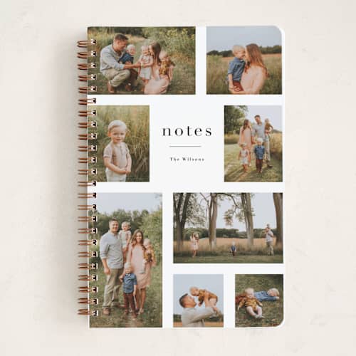 This is a snow journals with standard by Jennifer Wick called editorial printing on premium cover stock in notebook
