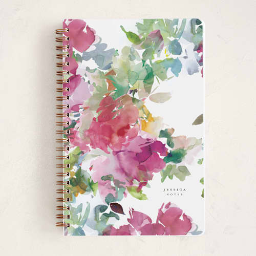 This is a carnation journals with standard by Lori Wemple called bouquets printing on premium cover stock in notebook