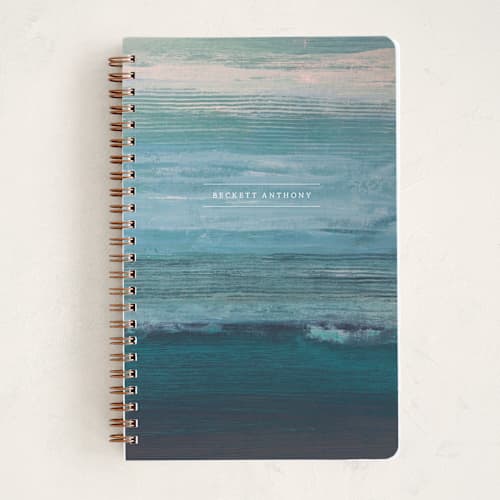 This is a sea journals with standard by Jen Florentine called lined sea printing on premium cover stock in notebook