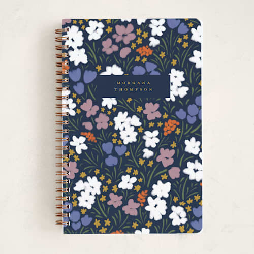 This is a bluebird journals with standard by Ashlee Townsend called dancing meadow printing on premium cover stock in notebook