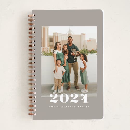 This is a latte journals with standard by Emily Betts called bold year printing on premium cover stock in notebook
