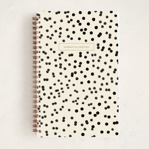 This is a sugar journals with standard by Nadia Hassan called hello dotty printing on premium cover stock in notebook