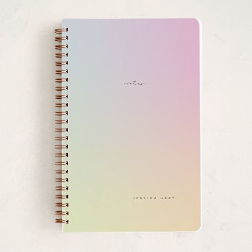 This is a blush journals with standard by Lori Wemple called rainbow printing on premium cover stock in notebook