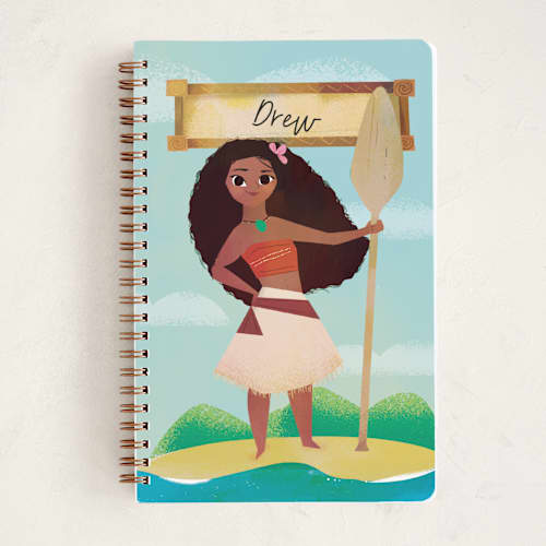 This is a sky journals with standard by Lori Wemple called disney's moana the voyager printing on premium cover stock in notebook