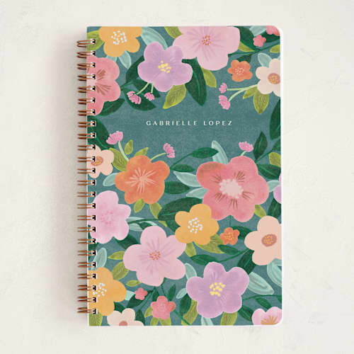 This is a forest journals with standard by Creo Study called greenhouse printing on premium cover stock in notebook